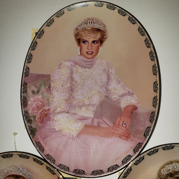 Set of 3 Diana Princess of Wales Oval Bradfor. - Picture 4 of 11